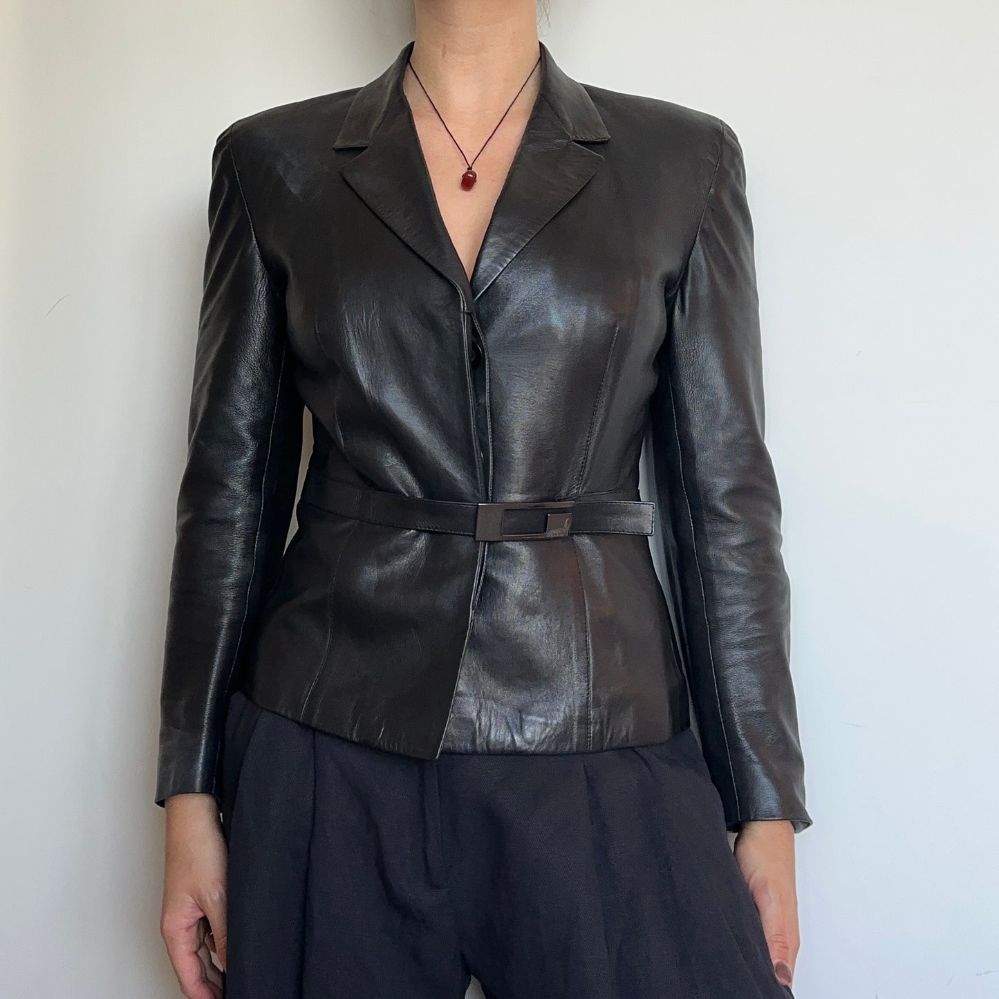 Gucci by Tom Ford AW1998 Leather Blazer