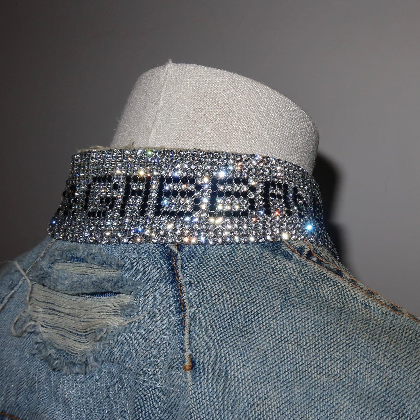 Dolce & Gabbana Rhinestone Denim Jacket