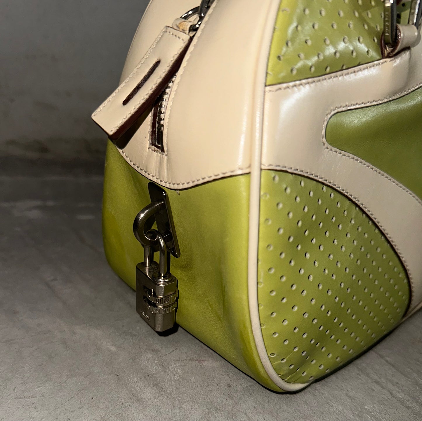 Prada Rare Green Bowling Bag