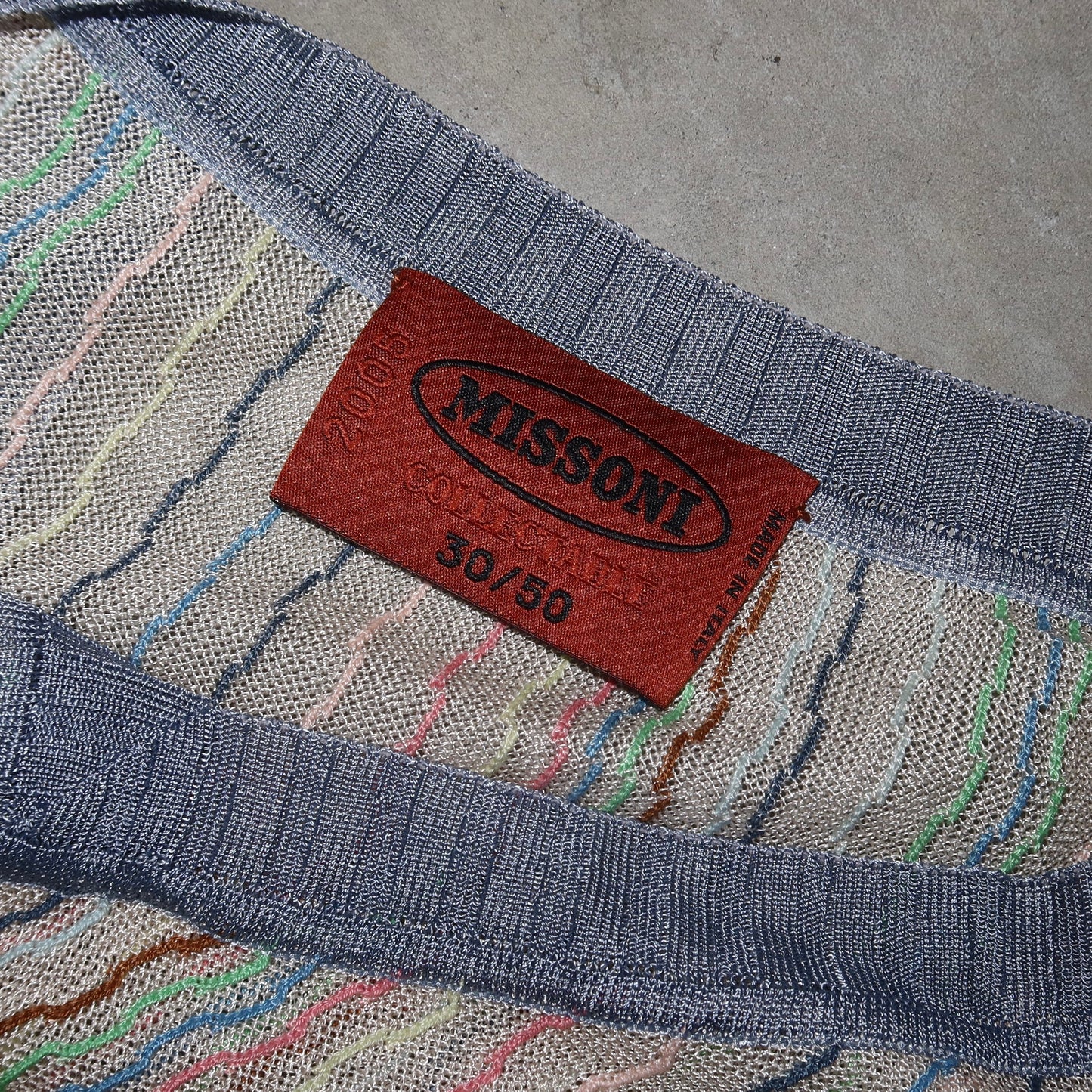 Missoni SS2005 Rare Embroidered Fruits Top