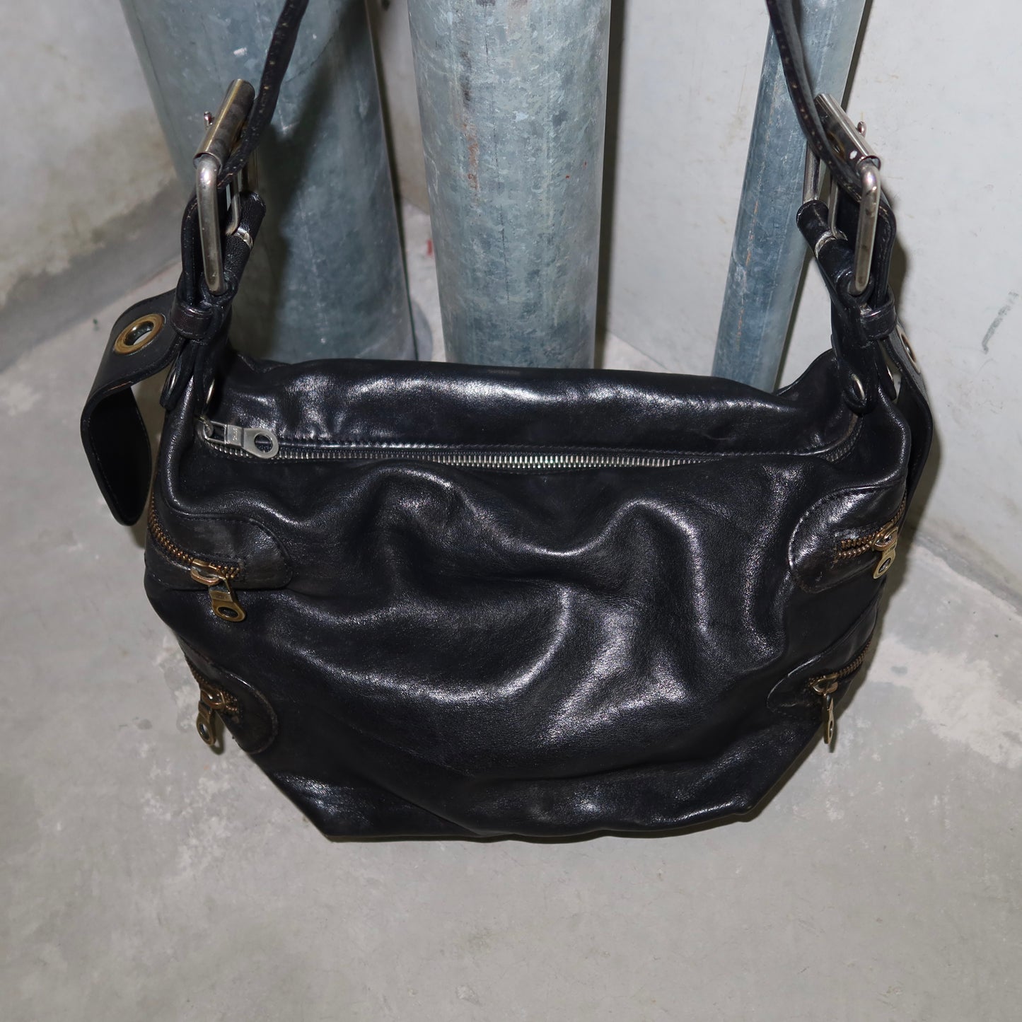 Chloé AW2003 Black Leather Camera Bag