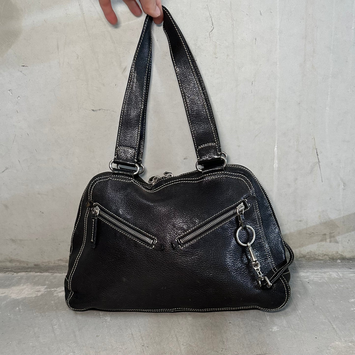 Prada Black Leather Handbag
