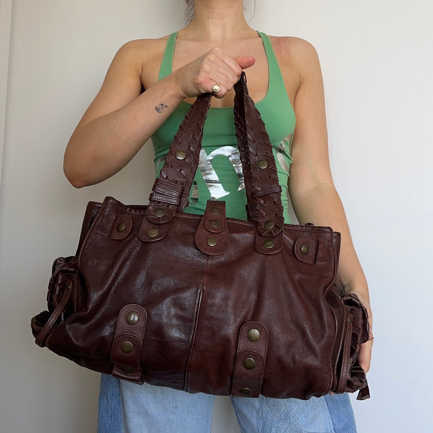 Chloé Large Brown Leather Silverado Bag
