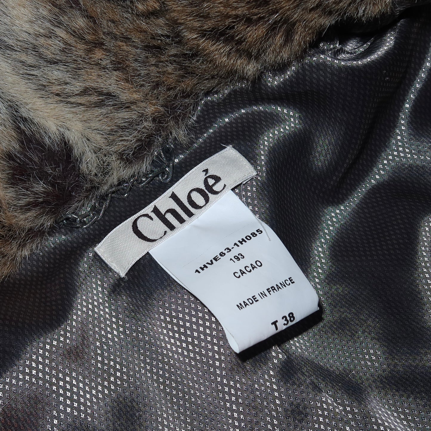 Chloé AW2001 Faux Fur Coat