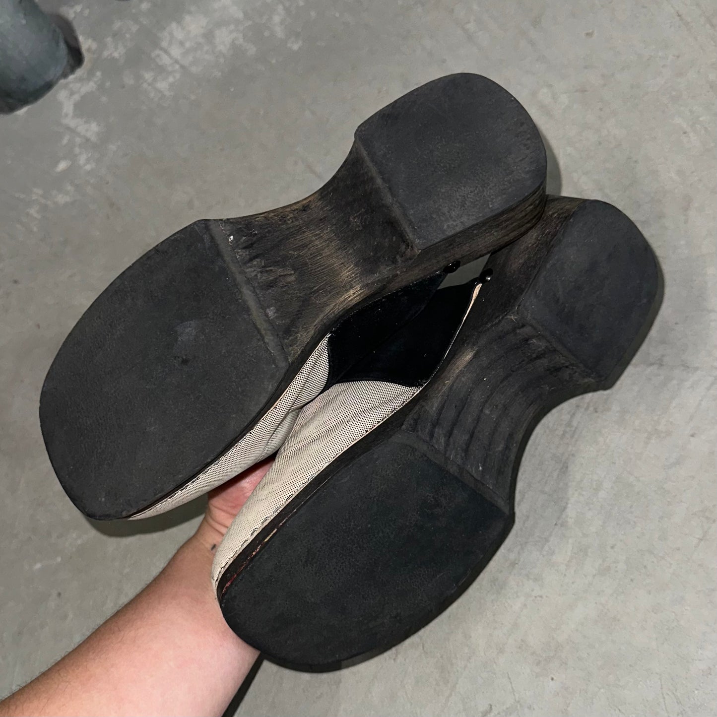 Chanel Two Tone Clogs (37)