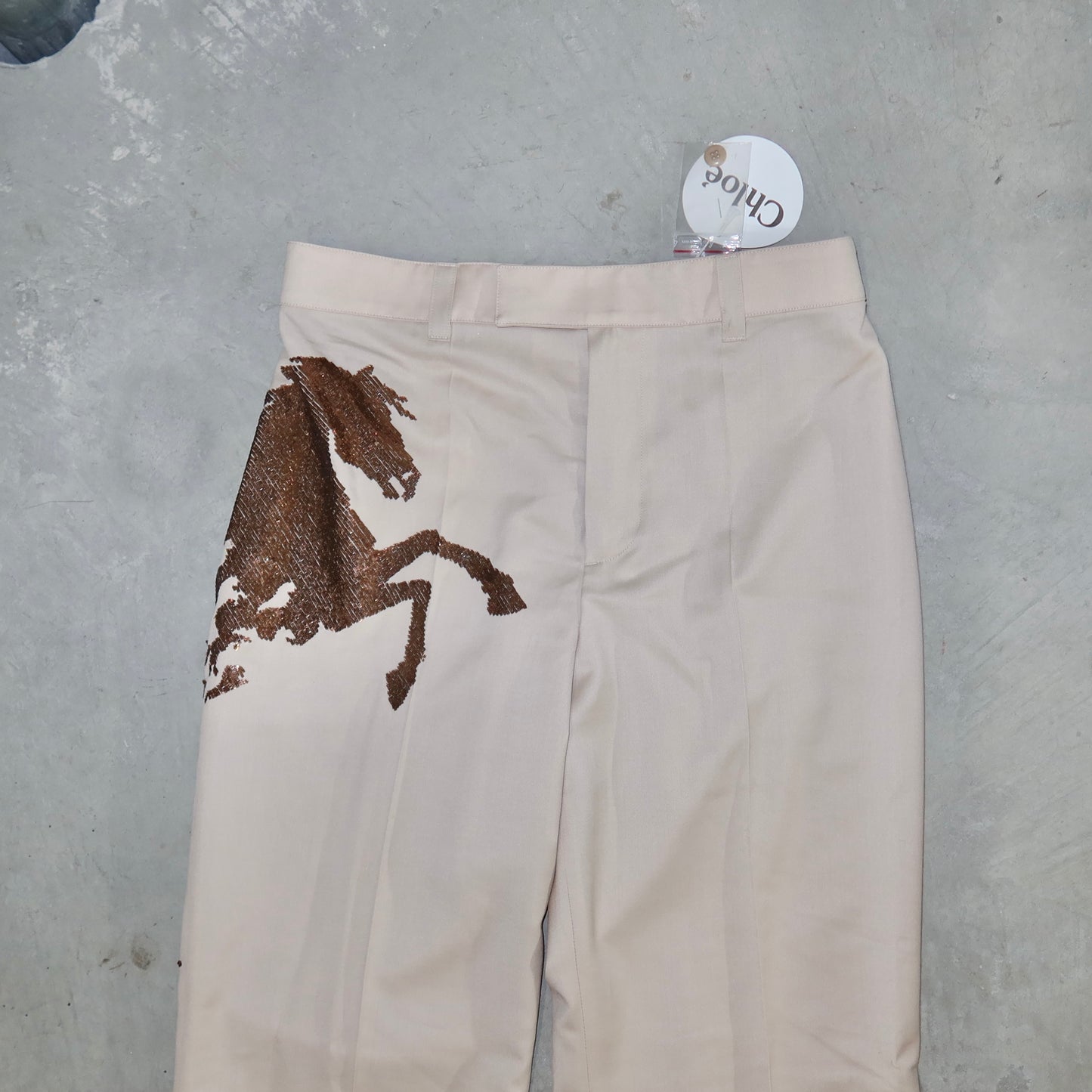 Chloé Rare SS2001 Sequin Horse Trousers (BNWT)