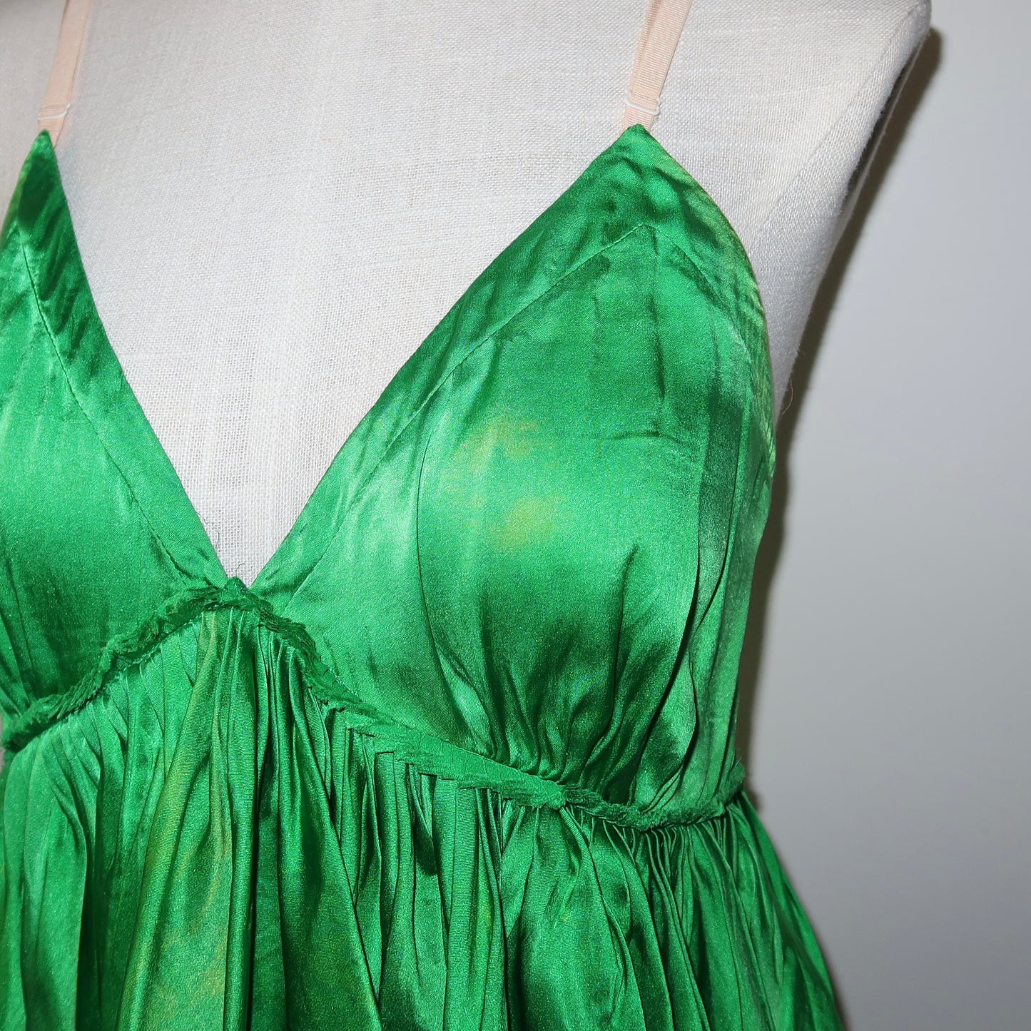 Chloé AW2004 Green Silk Top