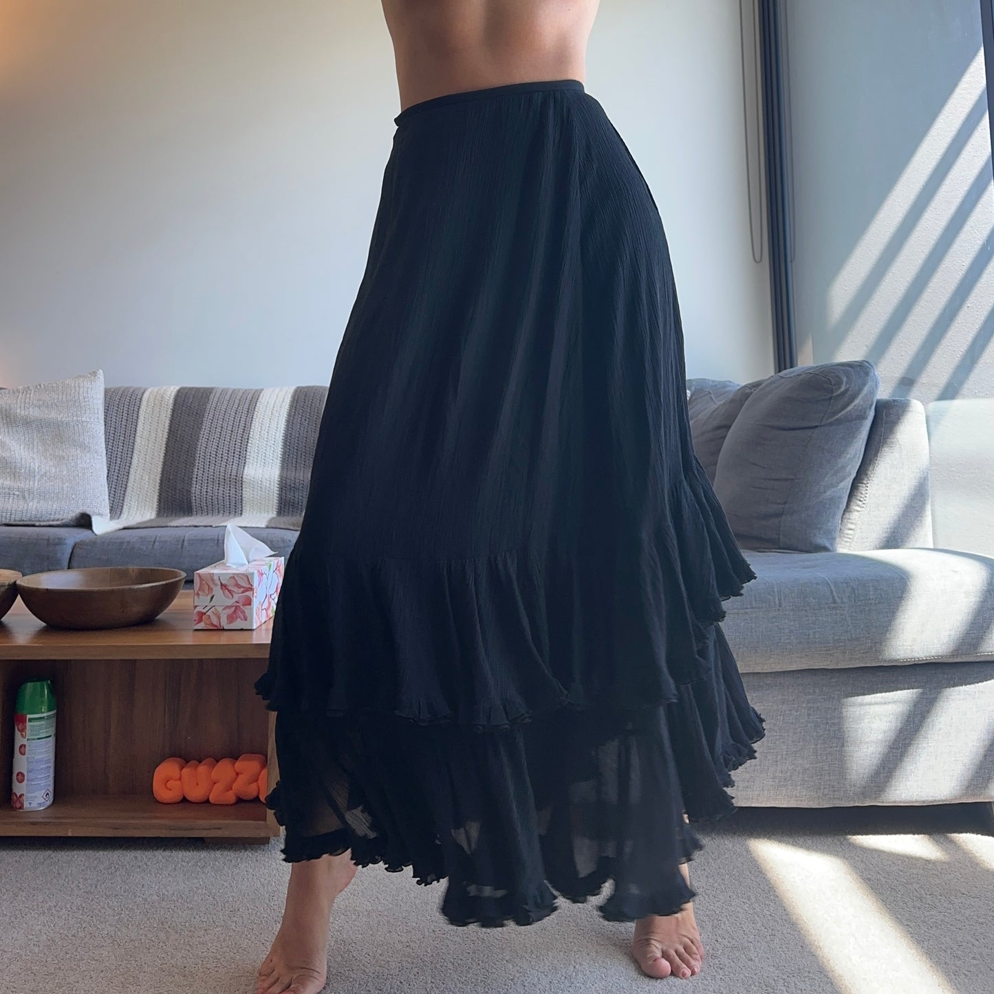 Chloé SS2018 Tiered Maxi Skirt