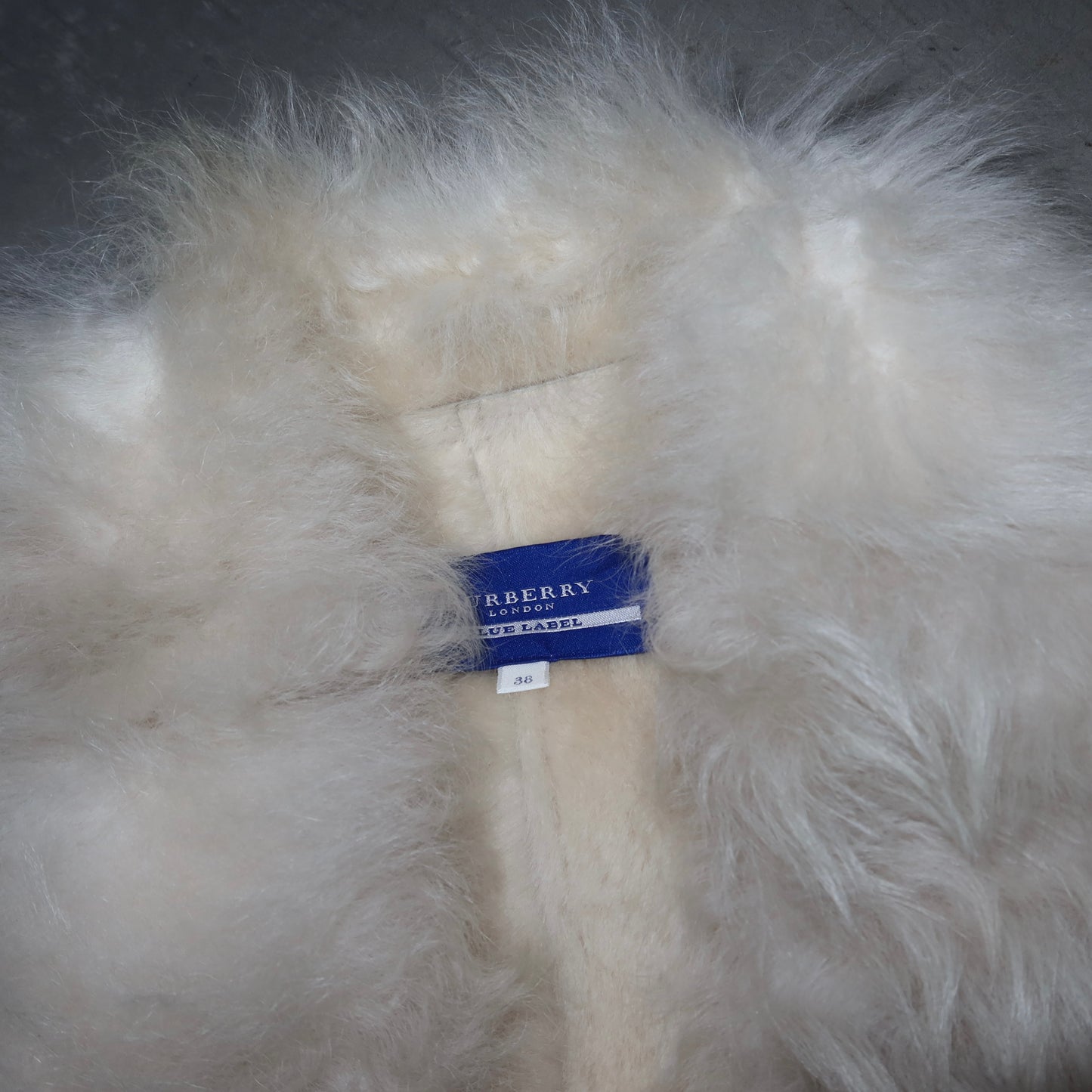 Burberry Shearling Coat and Skirt Set