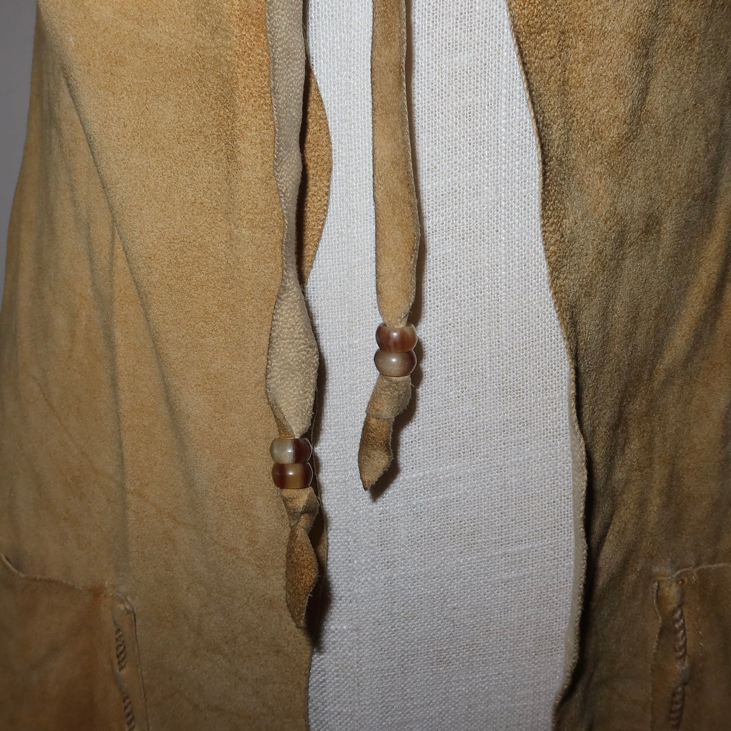 D&G Suede Tie Front Top