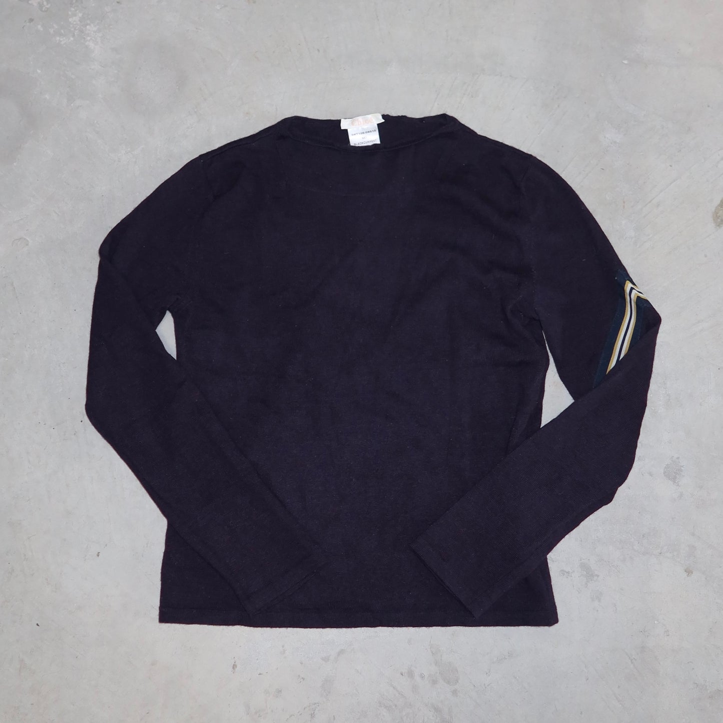 Chloé AW2000 Merino Wool Varsity Stripe Sweater
