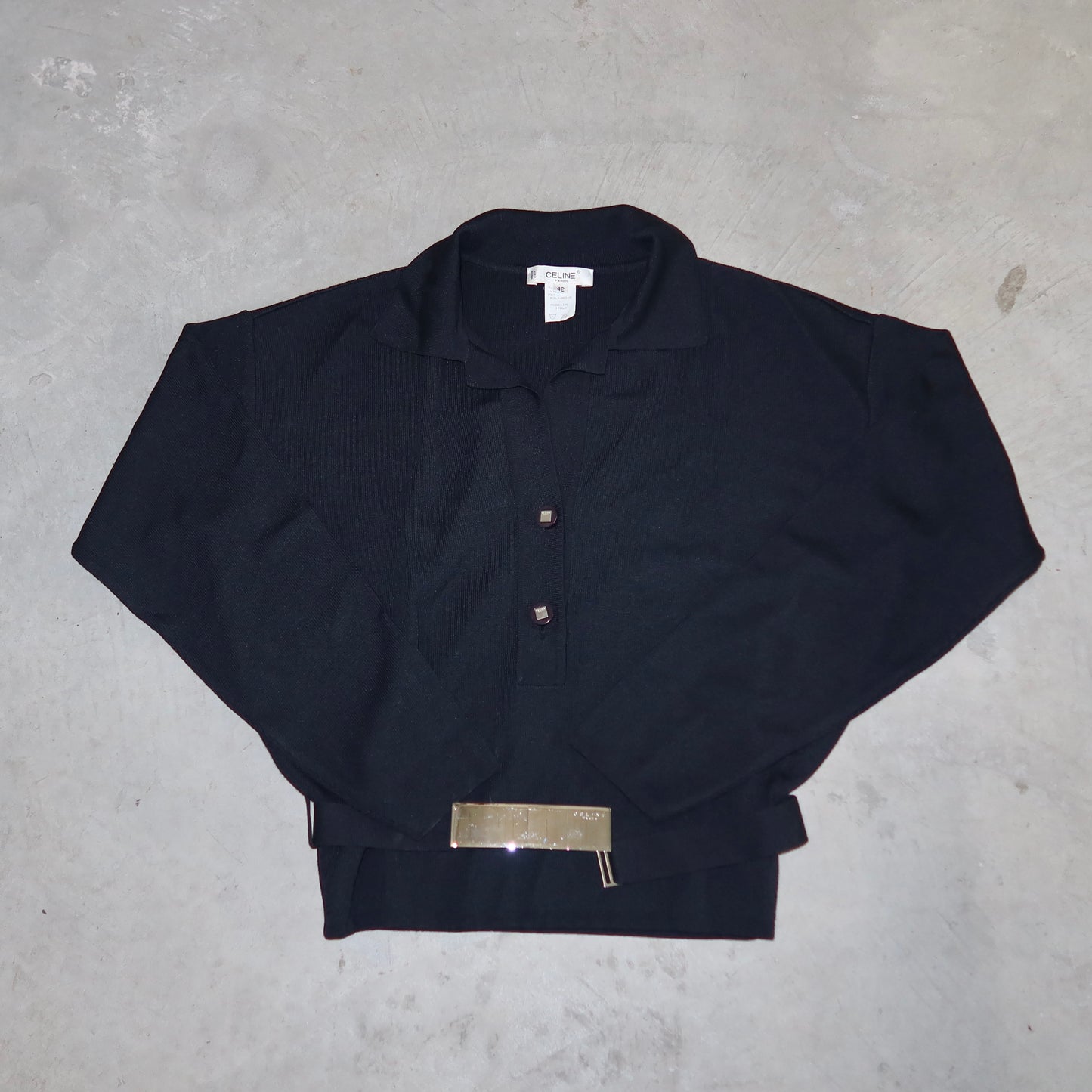 Celine Belted Knit Raglan