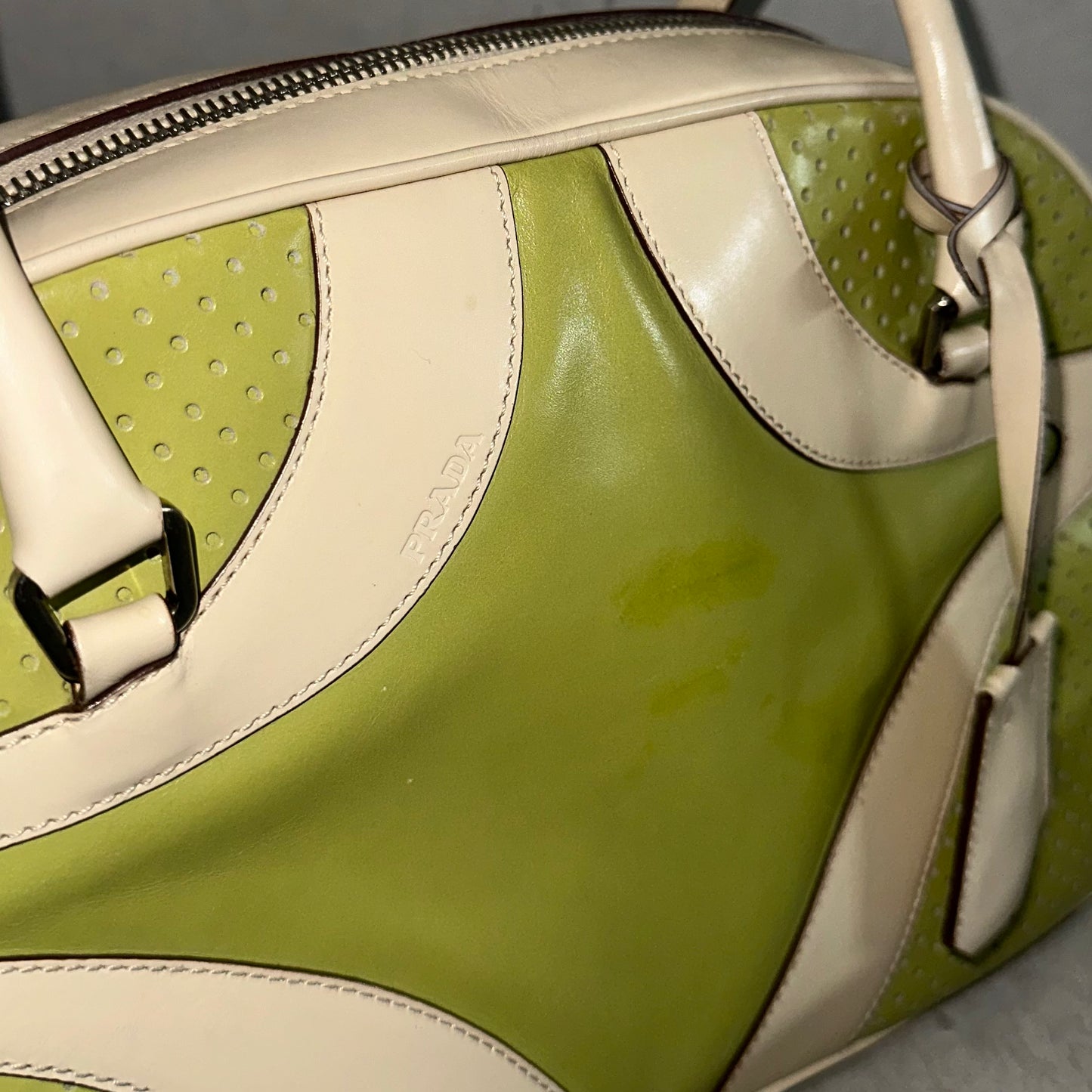 Prada Rare Green Bowling Bag