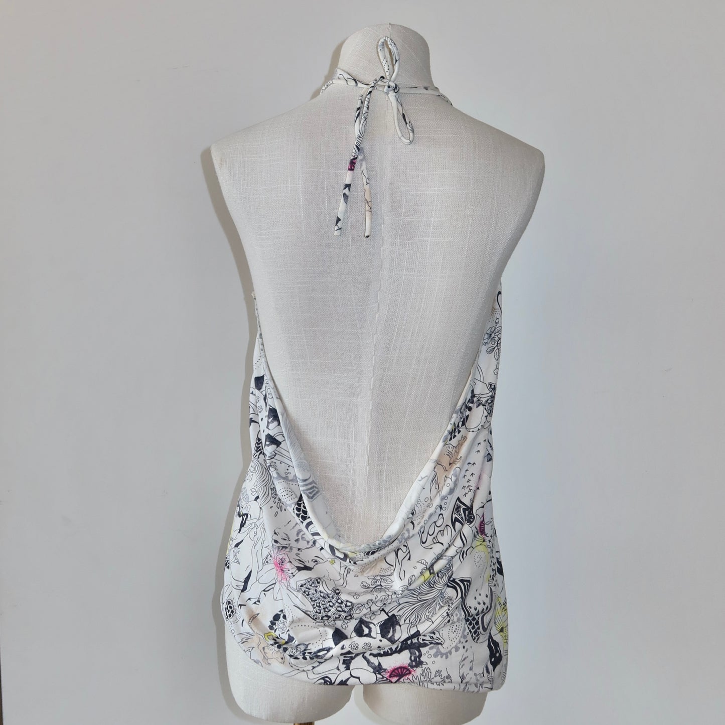 Chloé SS2002 Graphic Backless Tunic