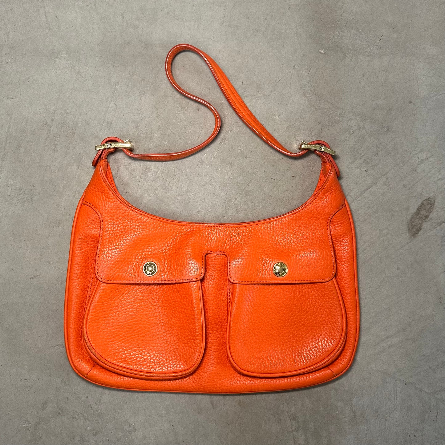 DKNY Orange Leather Bag