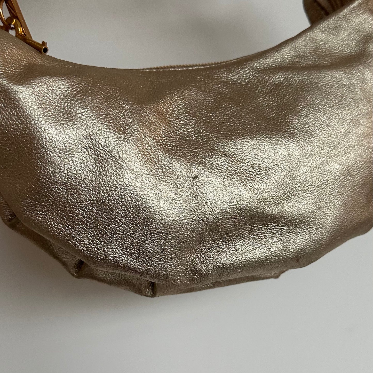 Cuffz Gold Barfly Bag with Gold Hardware and Pink Swarovski