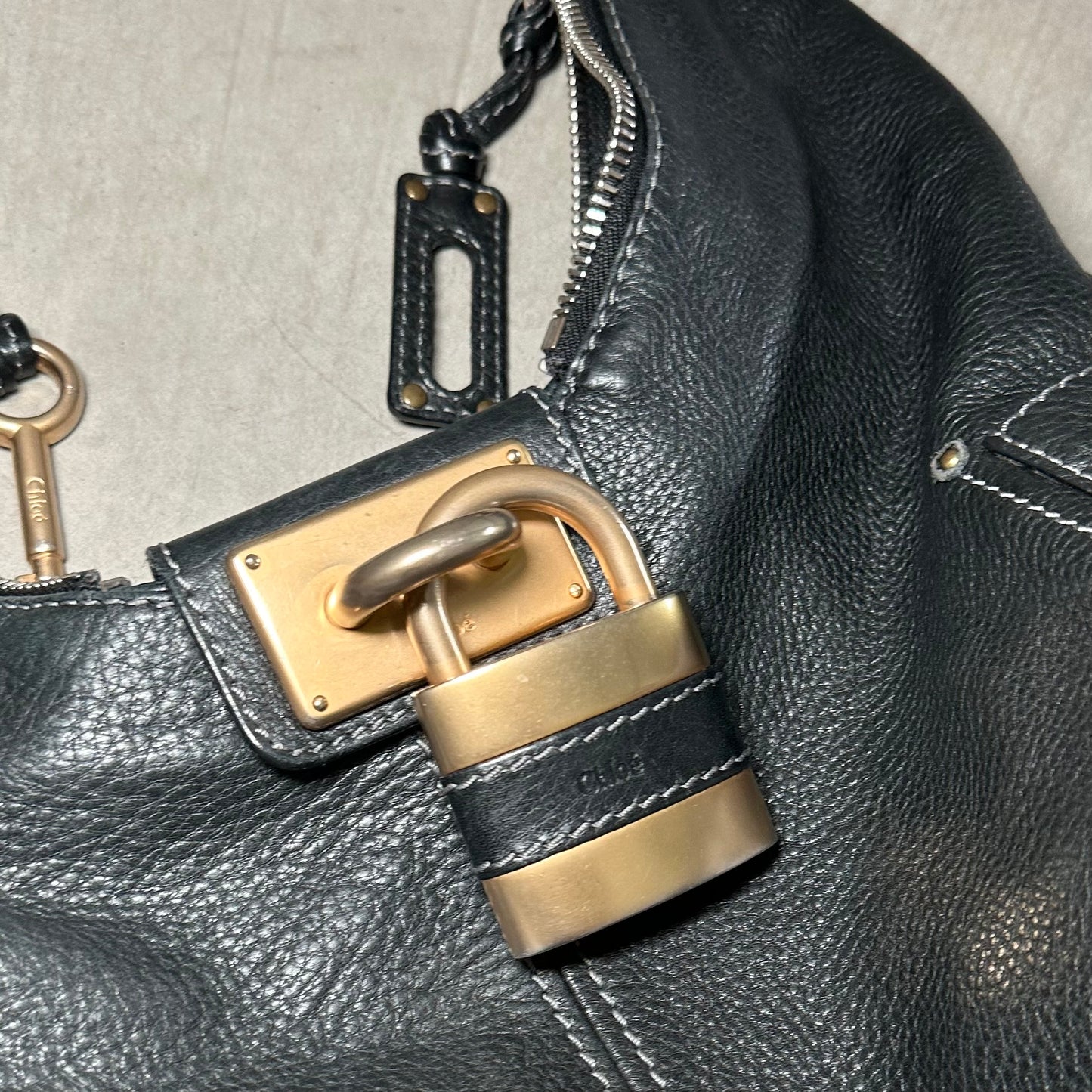 Chloé Black Crescent Paddington Bag