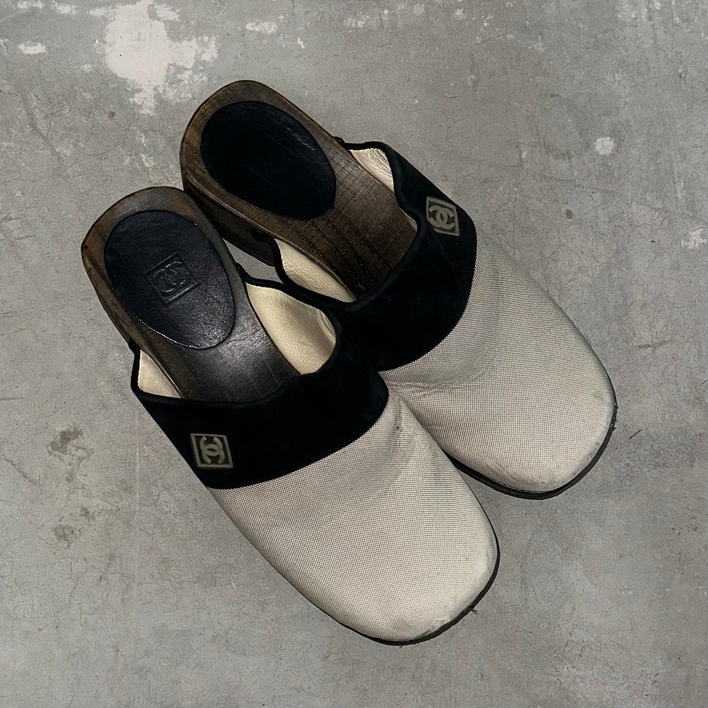 Chanel Two Tone Clogs (37)