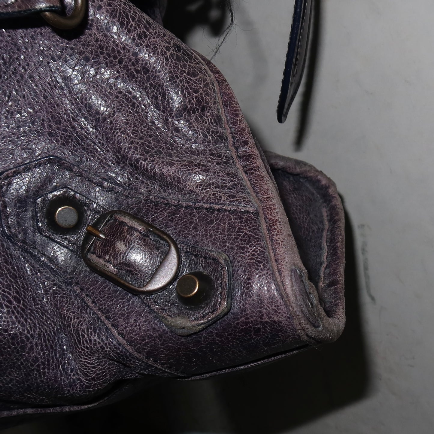 Balenciaga Dark Purple City Bag