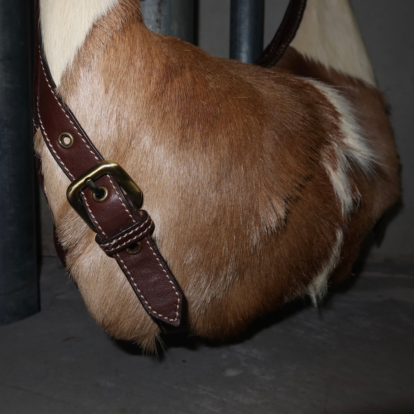 Vintage Real Gazelle Fur Tote