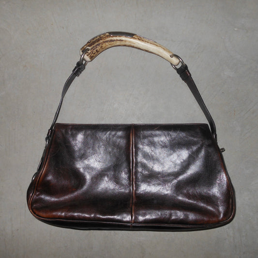 YSL Brown Leather Rectangular Mombasa