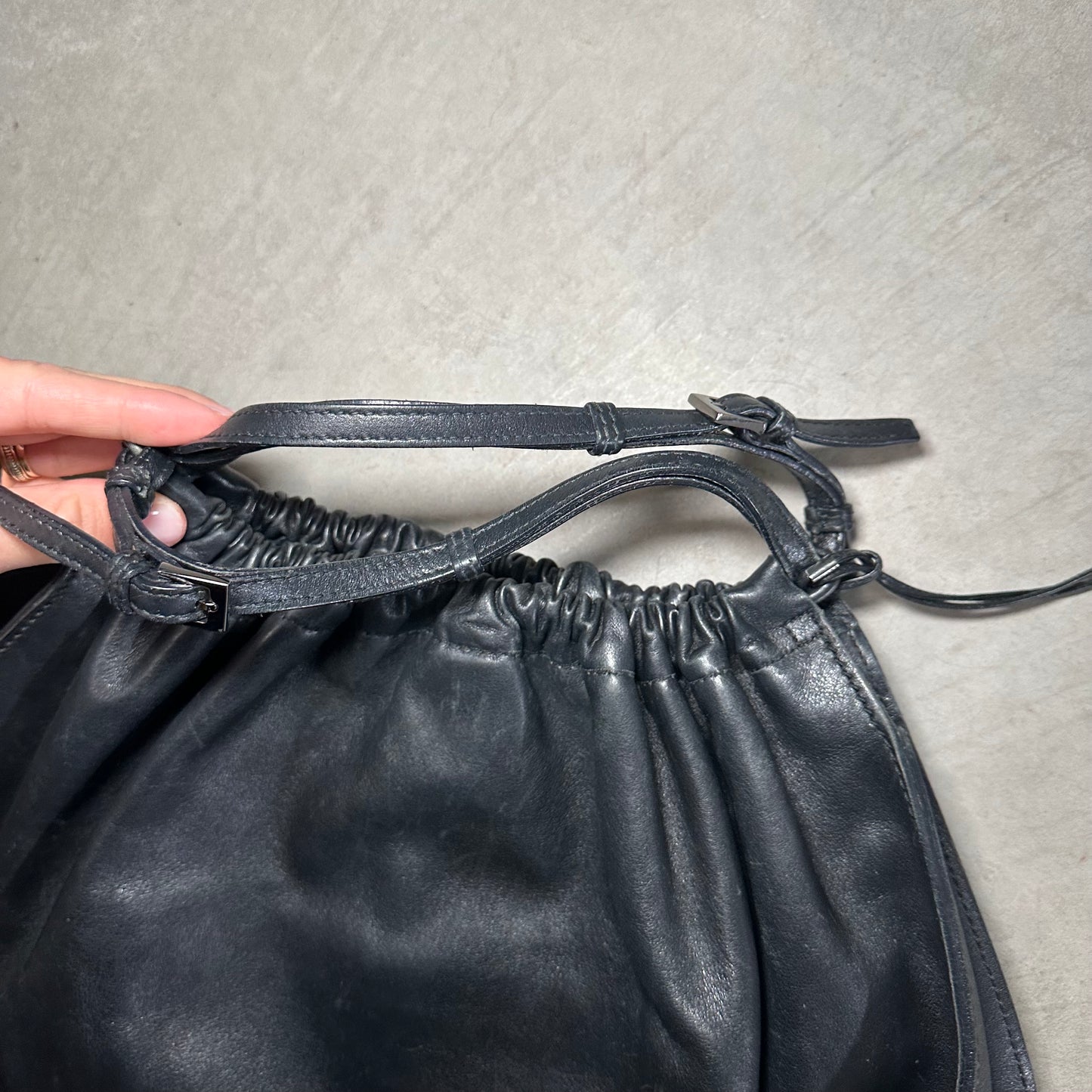 Gucci by Tom Ford Black Leather 'Blondie' Bag