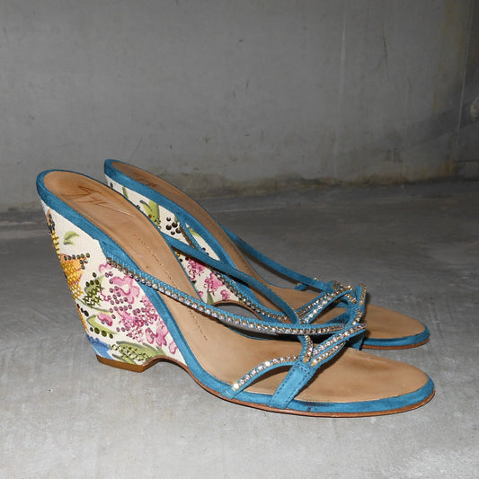 Giuseppe Zanotti Tapestry Wedges (38)