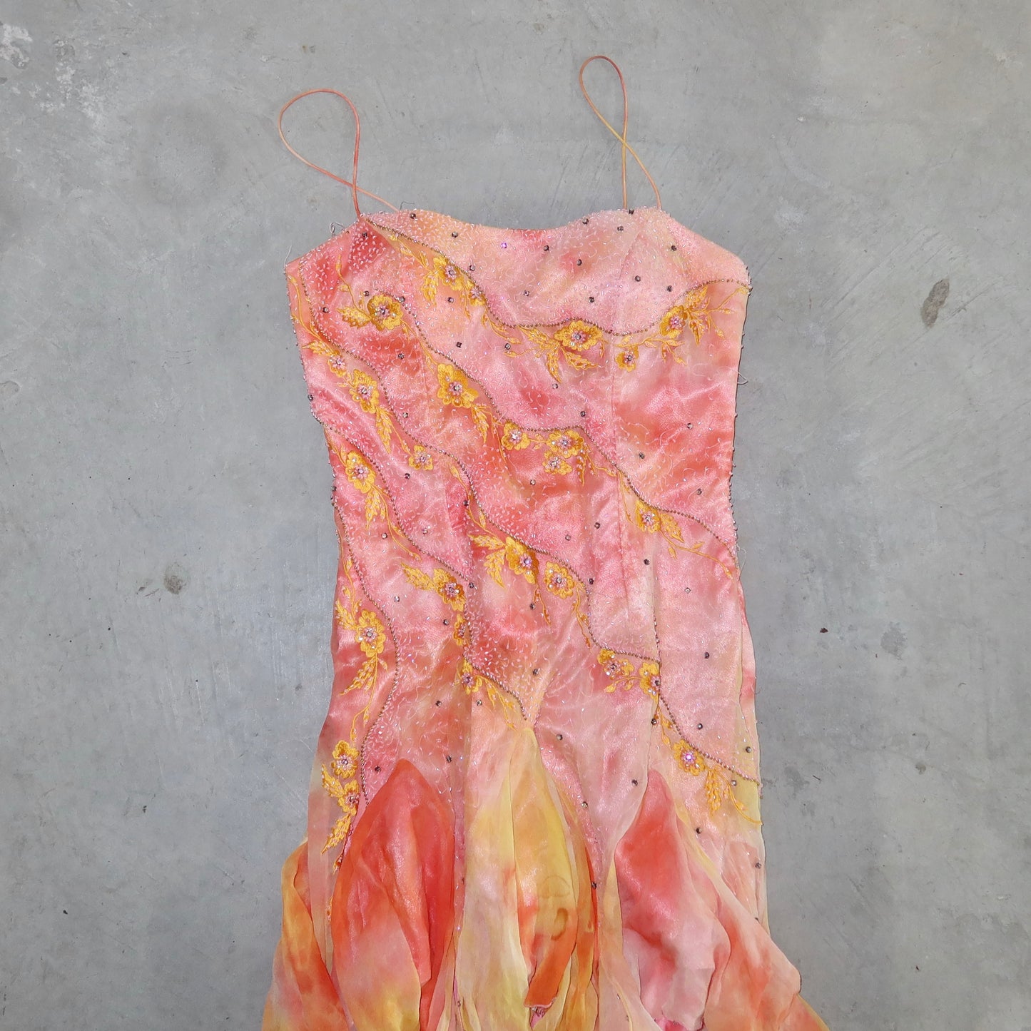 YVE London Beaded Silk Dress