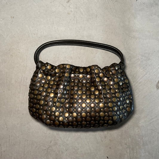 Sonia Rykiel Brown Domino with Bronze Studs