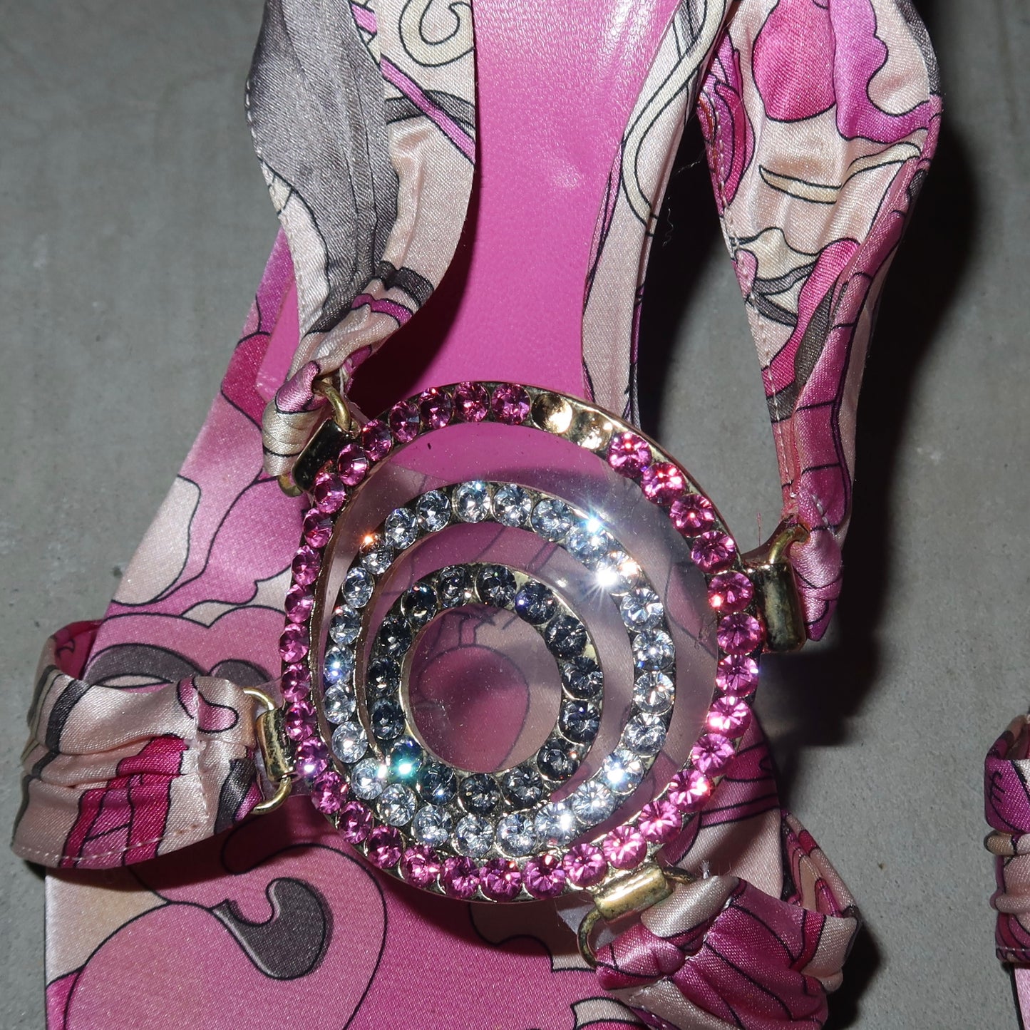 Emilio Pucci Pink Bejewelled Heels (37.5)