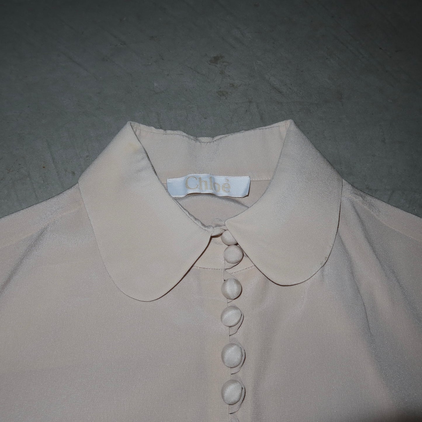 Chloé AW2015 Silk Micro Button Shirt