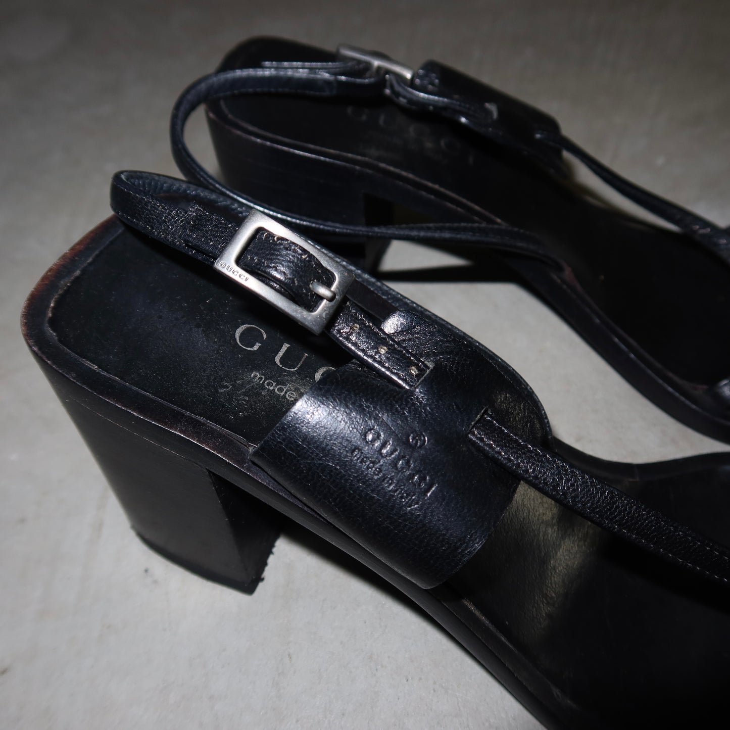 Gucci by Tom Ford Chunky Heeled Sandals (38-38.5)