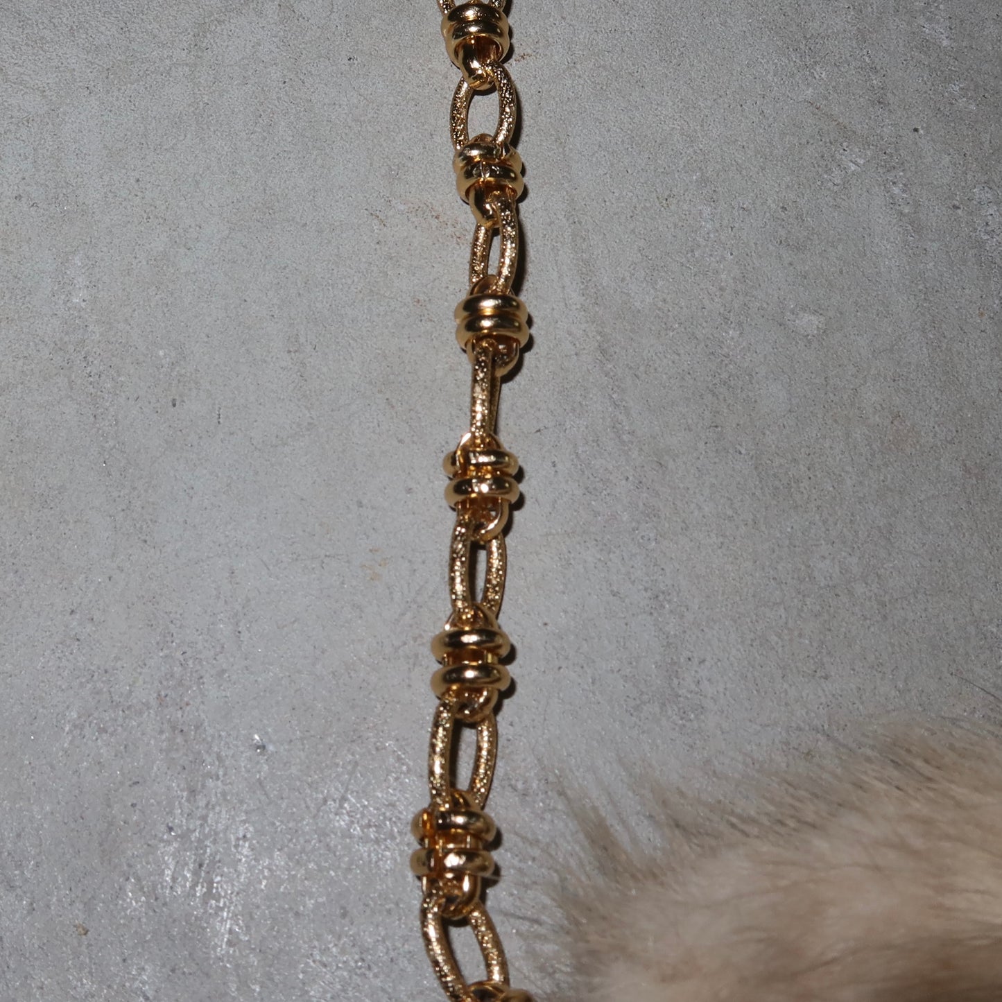 Paolo Masi Cream Mink Fur Micro Bag