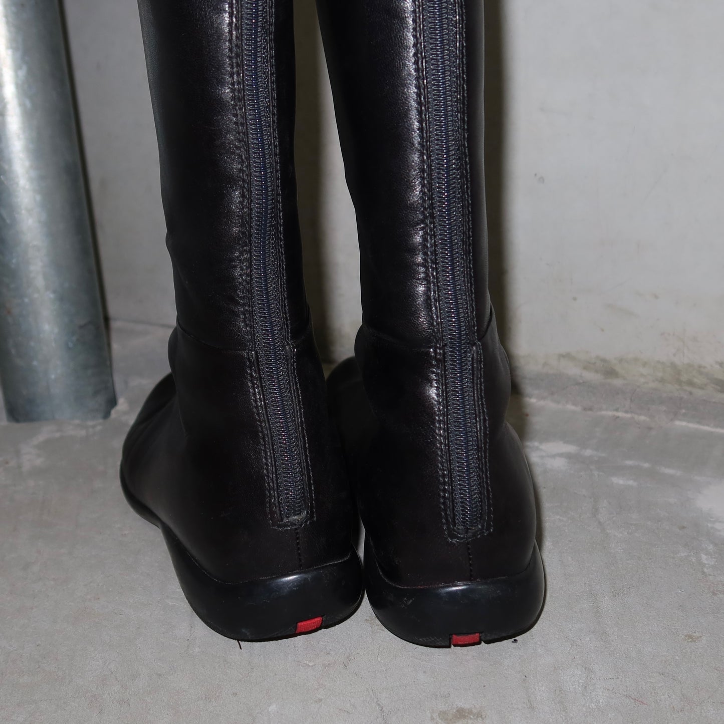 Prada Sport Leather Knee High Boots (36.5)
