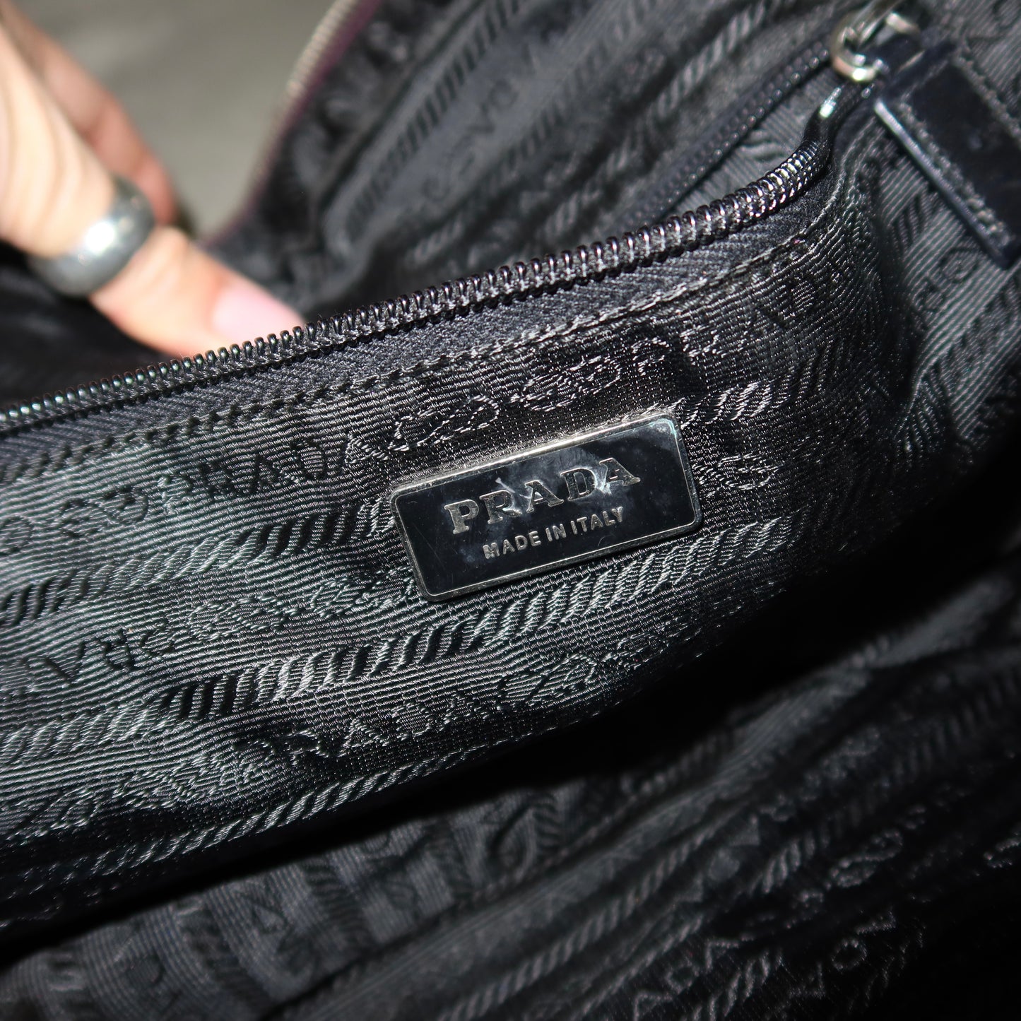 Prada SS2000 Purple Leather Bowling Bag