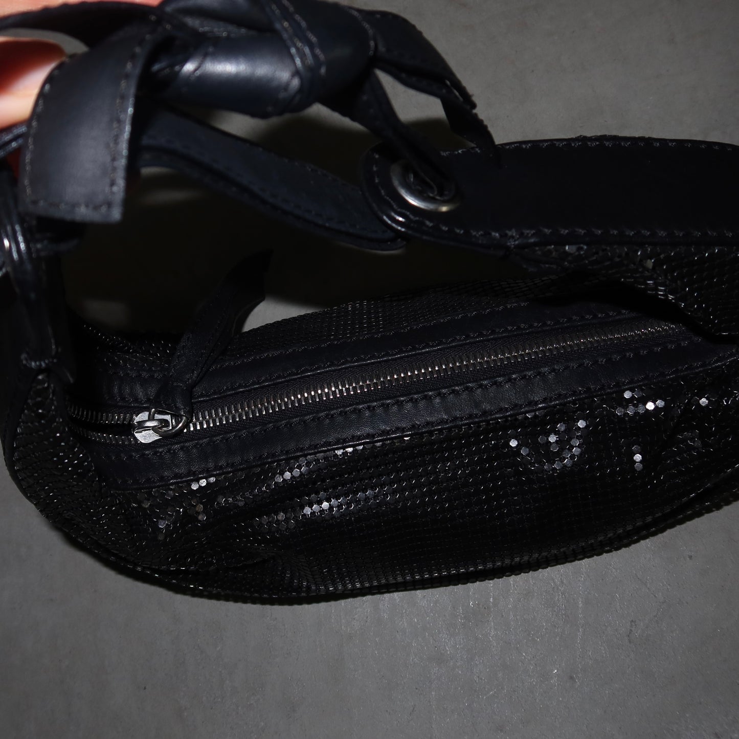 Chloé Black Chainmail Hobo Bag