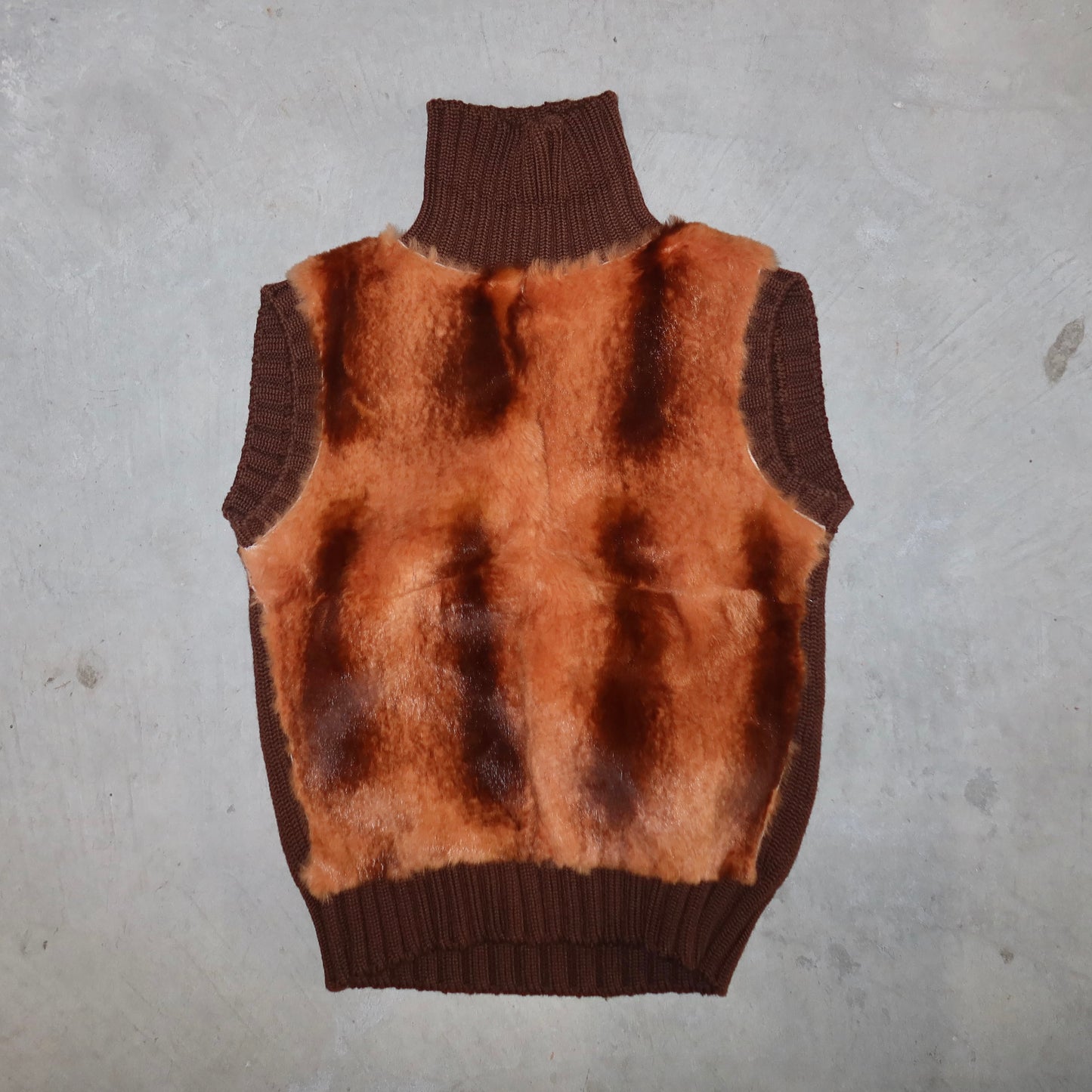 Philosophy di Alberta Ferretti Rabbit Fur Top
