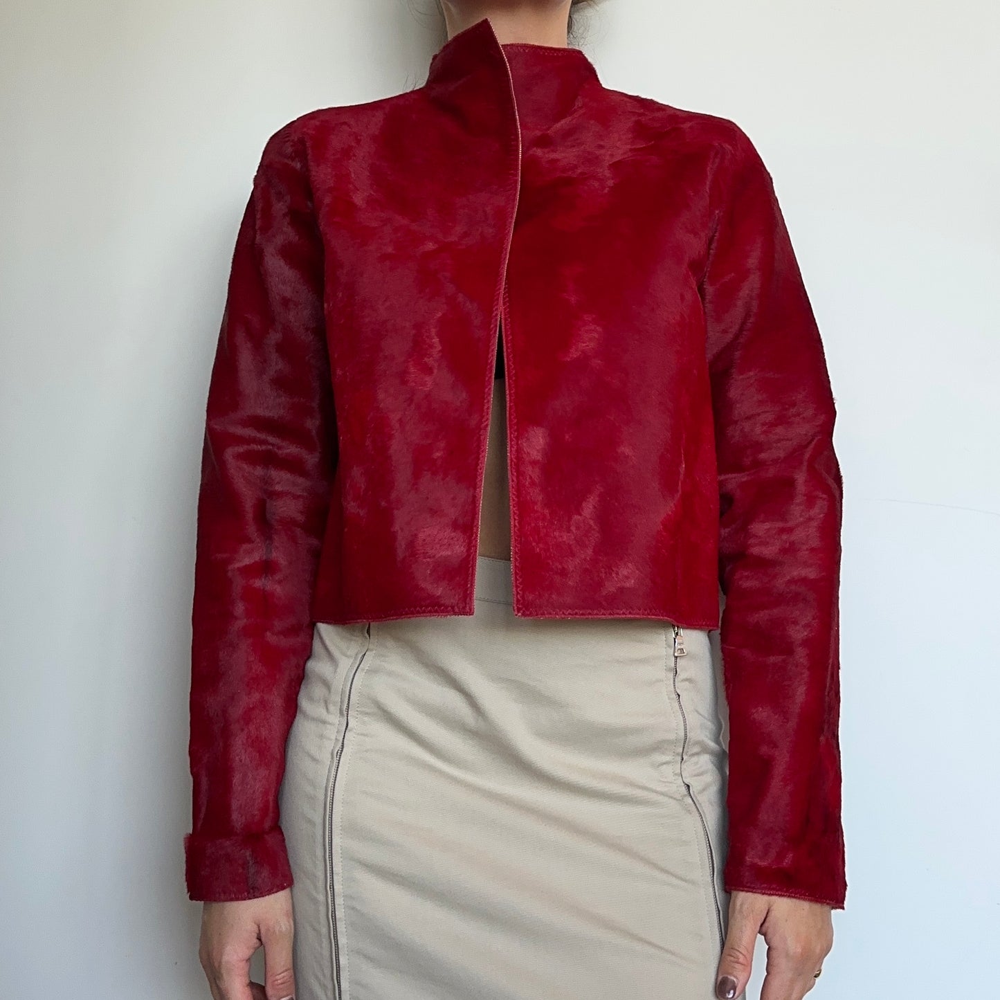 Marni Red Cowhide Jacket