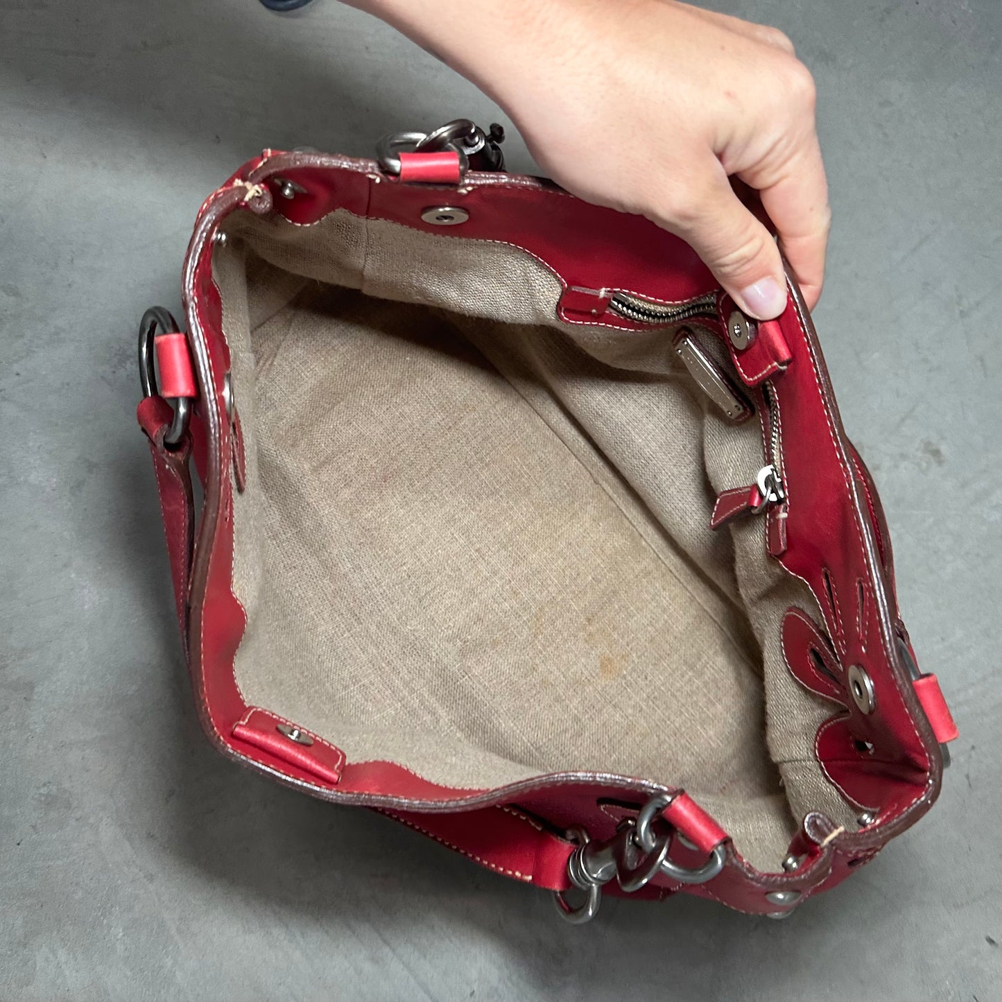 Miu Miu Rare Red Leather Bag
