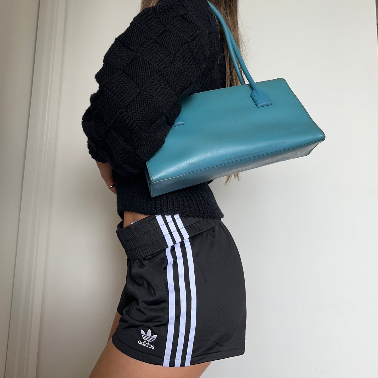 Miu Miu Rare Archive Embossed Blue Bag