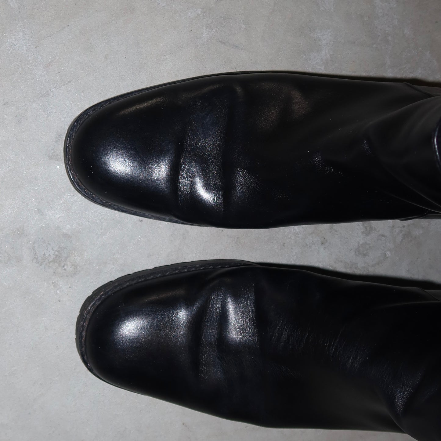 Gucci Black Leather Horsebit Boots (37)