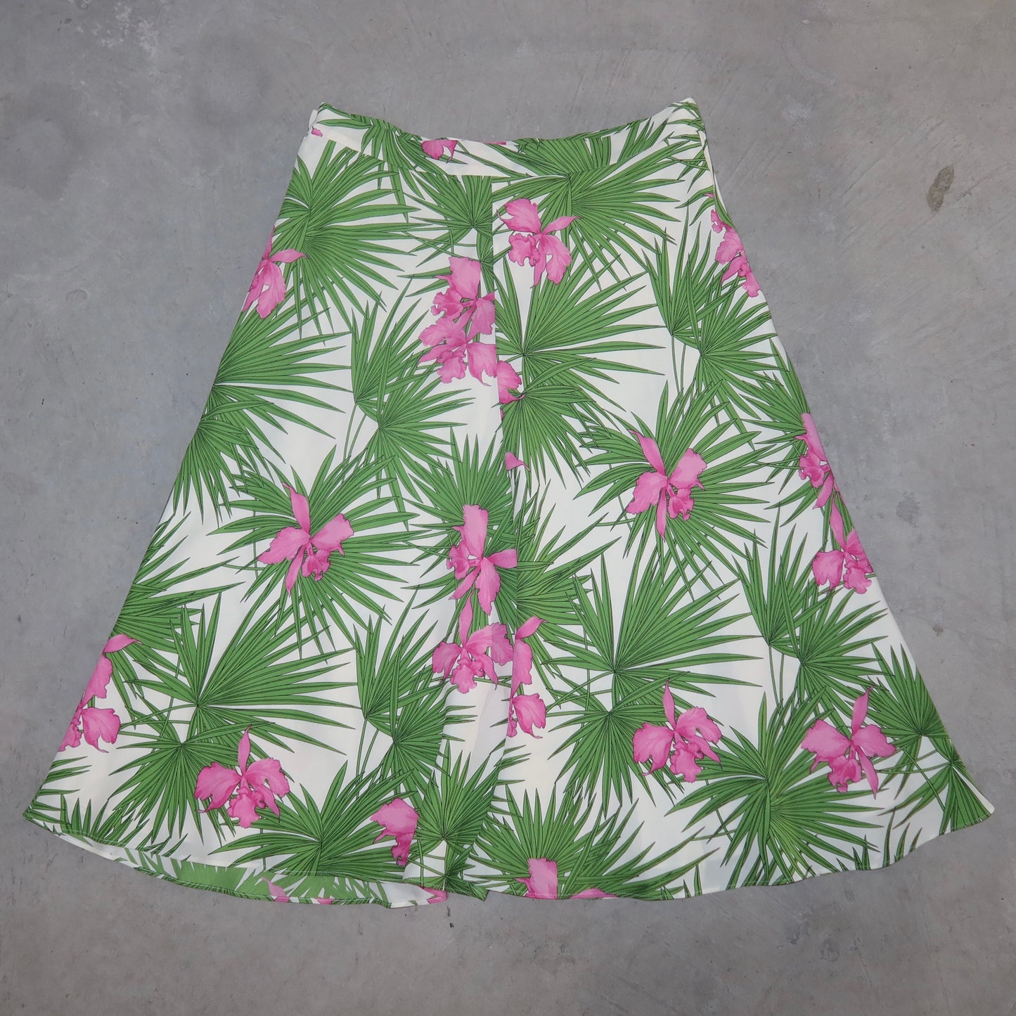 Celine SS2004 Silk Floral Skirt
