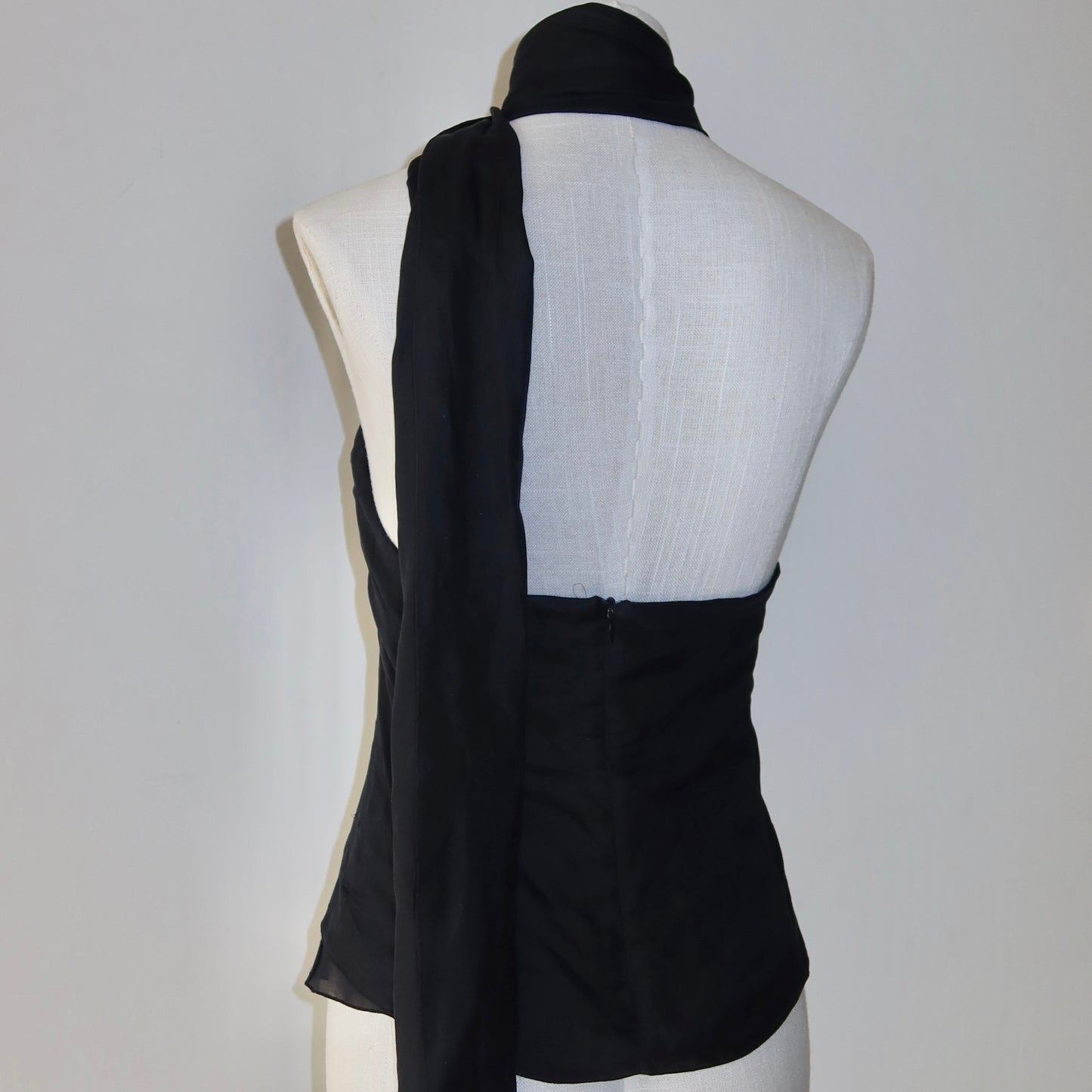 Emporio Armani 90’s Silk Wrap Neck Top