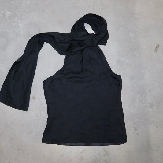 Emporio Armani 90’s Silk Wrap Neck Top