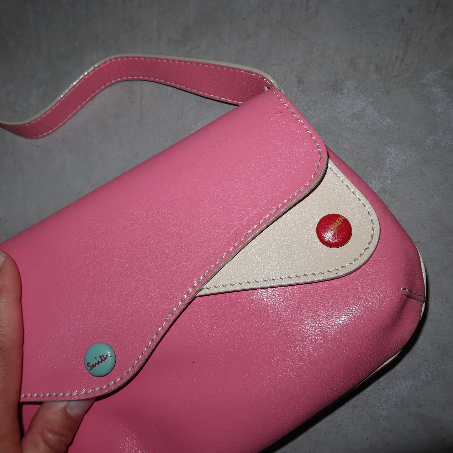 Paul Smith Pink Leather Bag