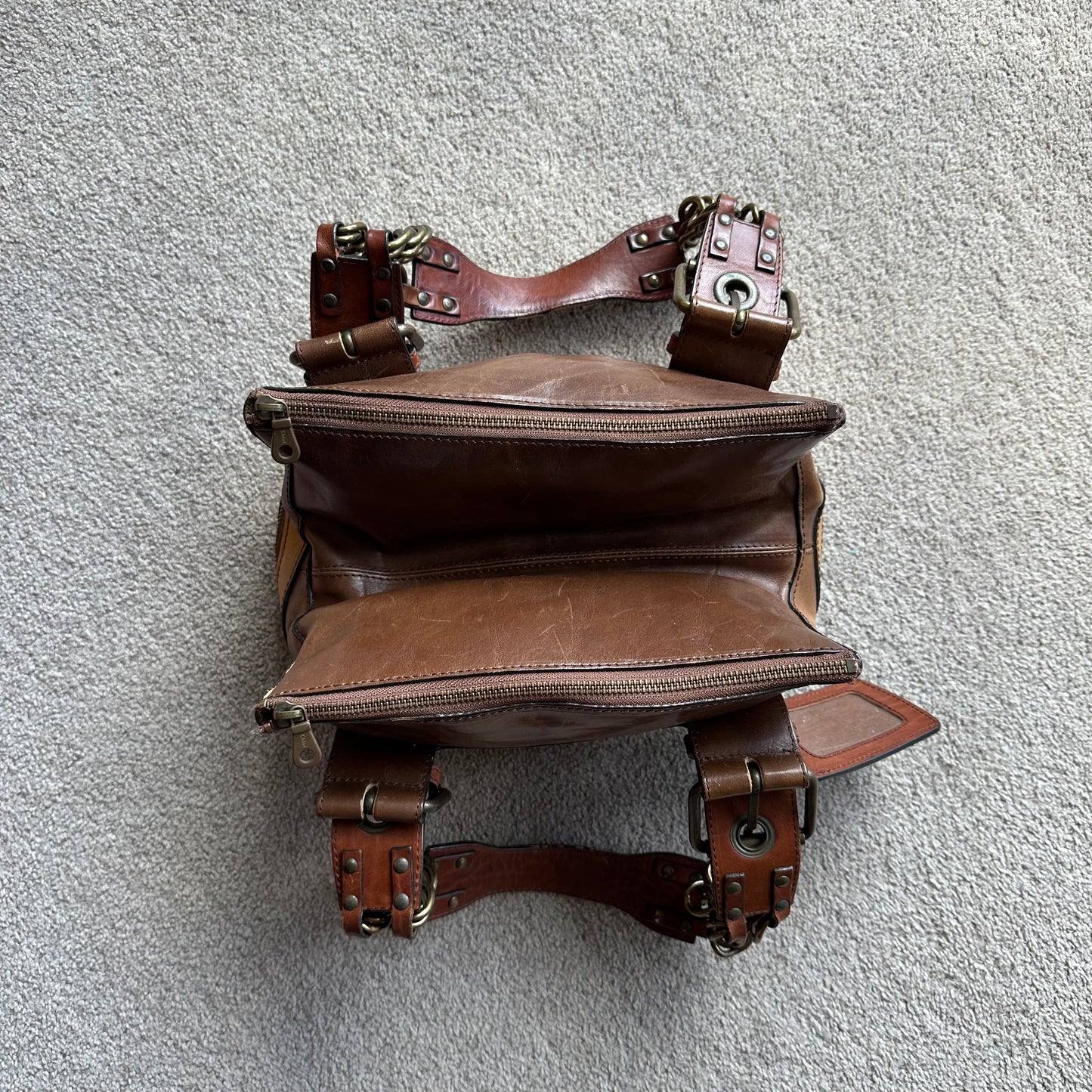 Chloé AW2003 Brown Chain Handle Camera Bag