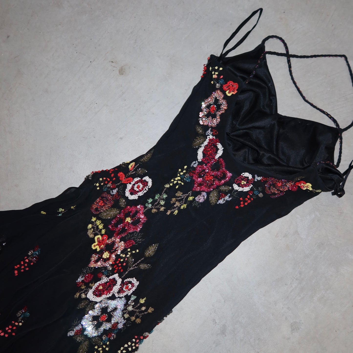 Sue Wong Embellished Floral Dress