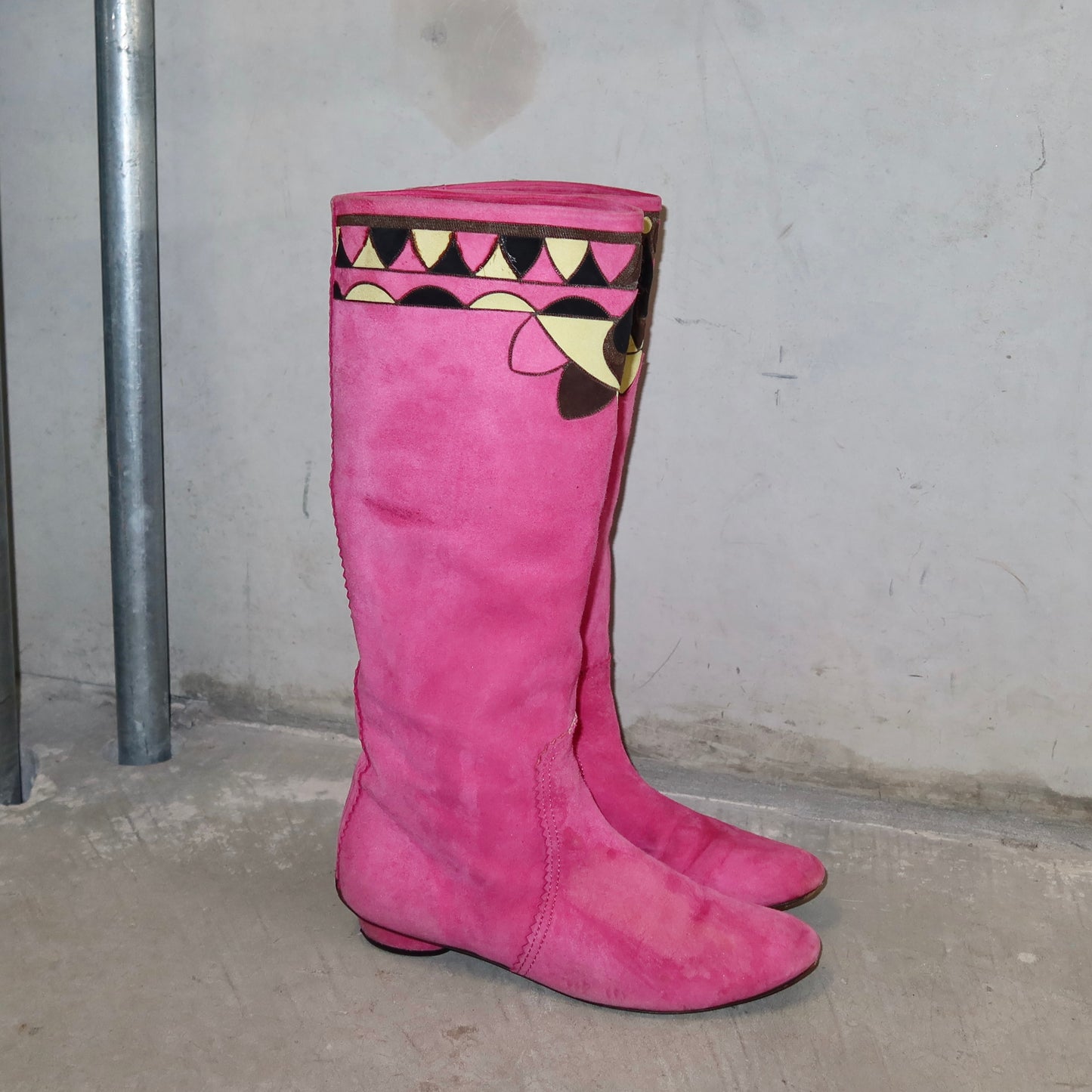 Emilio Pucci Pink Suede Boots (38)