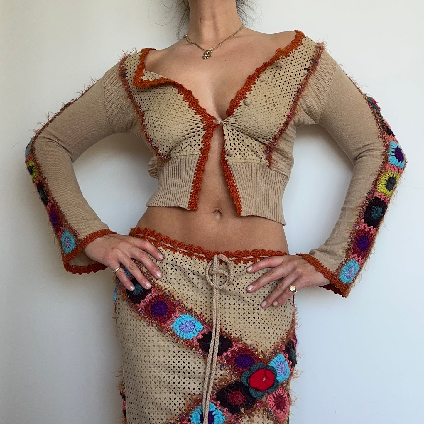 See By Chloé Crotchet & Suede Set