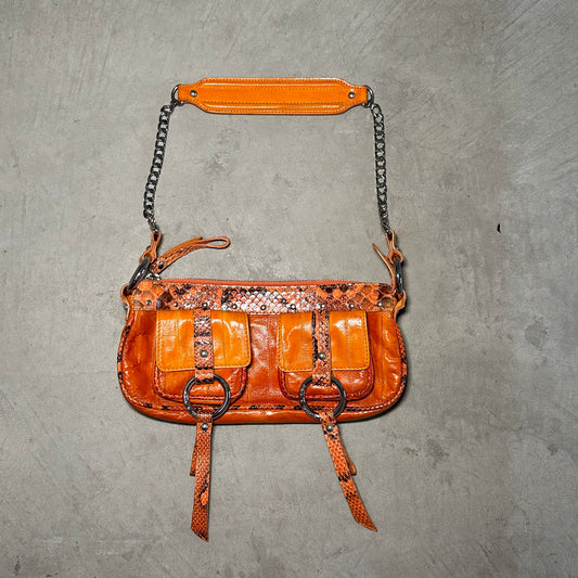 Dolce & Gabbana Orange Leather Mini Bag